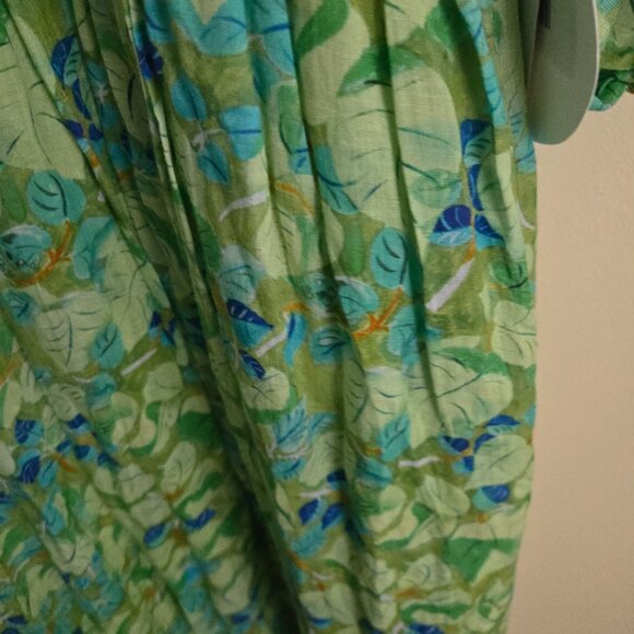 ALESSANDRA NWT Cameo Dress Delilah Meadow Puff 3/4 Sleeve Smocked Pockets Size L - Picture 9 of 13